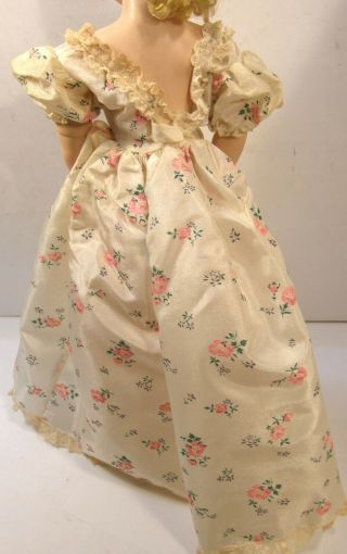 VINTAGE 1950 ' S TAGGED MADAME ALEXANDER CISSY DOLL LONG PEIGNOIR DRESSING GOWN 7