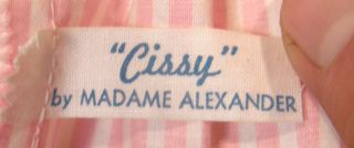 VINTAGE MADAME ALEXANDER CISSY DOLL TAGGED 3 PC PINK STRIPED BLOUSE SHORTS SKIRT 3