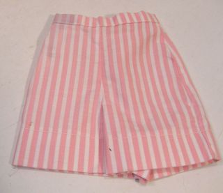 VINTAGE MADAME ALEXANDER CISSY DOLL TAGGED 3 PC PINK STRIPED BLOUSE SHORTS SKIRT 6