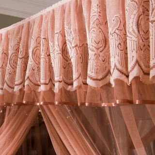 Home 4 Corner Bed Curtain Canopy Mosquito Netting,  Bracket Frame Post Queen Size 5