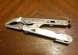 Vtg Leatherman Usa Crunch Multi Tool Locking Pliers Knife