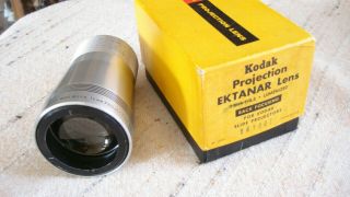 Kodak Projection Extanar Lens For Slide Projector 3.  5 3 " Box Vintage