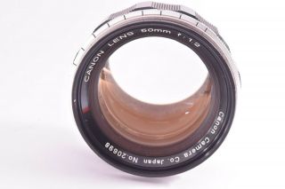 Rare CANON 50mm/F1.  2 Leica 39mm LMT screw mount 20698 2