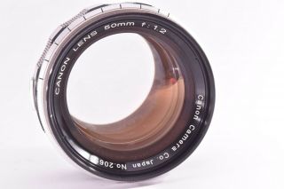 Rare CANON 50mm/F1.  2 Leica 39mm LMT screw mount 20698 9