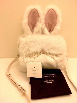 Nwt Kate Spade Make Magic Rabbit Bunny Shoulder Bag Clutch Purse Rare
