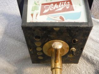 Vintage 1958 Schlitz Beer Sign Street Lamp Light 6