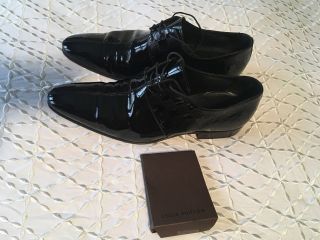 Authentic Louis Vuitton Damier Patent Leather Dress Shoes Size:11 [rare]