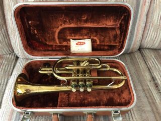 Vintage Olds Ambassador Cornet Trumpet 1959 - 1960 W/ Case 317117