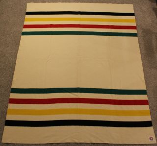 Pendleton Vintage Glacier National Park Wool Striped Blanket 87x69