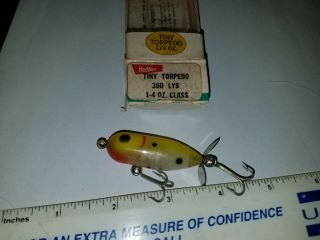 Heddon Tiny Torpedo Lys Light Yellow Scale