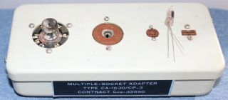 Rare Adapter Ca - 1630/cp - 3 Socket Adapter For Daystrom Weston Ca - 1630
