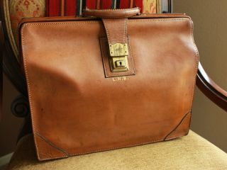 Hartmann Belting Leather Vintage Attorney Doctor Lawyer Briefcase Attache