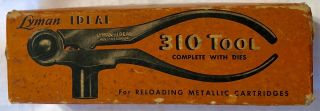 Vintage Lyman Ideal No.  310 Reloading Tool And Dies For 30 - 40 Krag