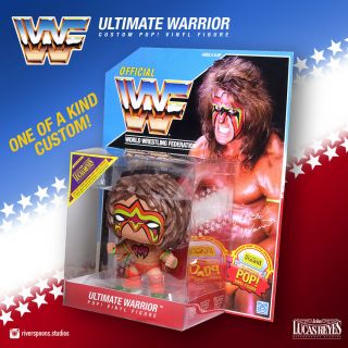 Wwf Hasbro Ultimate Warrior Custom Funko Pop Vinyl Figure Ljn Wwe Retro Vintage