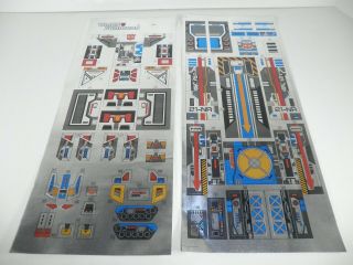 Transformers G1 Generation 1 Fortress Maximus Sticker Sheets Vintage Jh