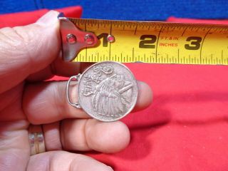 VINTAGE ADVERTISING SAVAGE ARMS STERLING SILVER FOB FOR KEY OR WATCH 5