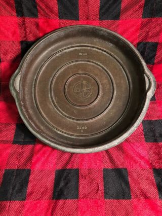 Vintage Griswold 1100a High Dome 10 Cast Iron Skillet Lid Rustic Camp Cookware
