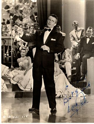 Actor & Singer Larry Parks As " Al Jolson ",  Signed Vintage Studio Photo.