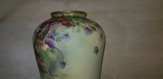 Old Vintage Hand Painted Nippon Porcelain Large Vase 4