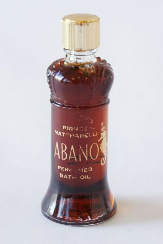 Vintage Abano Perfumed Bath Oil 0.  25 Oz.  By Prince Matchabelli Full Unboxed