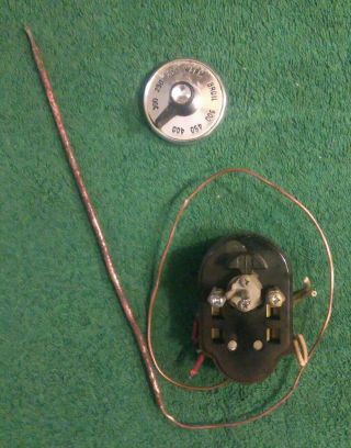 Vintage GE HOTPOINT STOVE RANGE OVEN THERMOSTAT with Knob 276C485P10 2