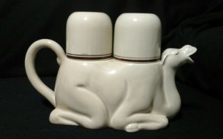 Fitz & Floyd Pottery Camel Teapot with 2 Cups Vintage 1978 Complete with Lid 3