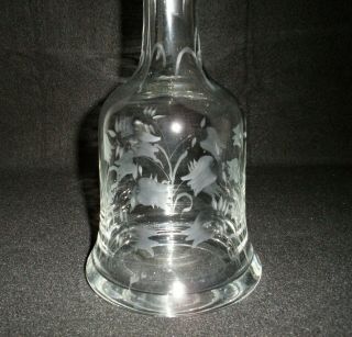 Rare Antique BACCARAT Crystal Glass Set of 3 Decanter w/ Deeply Cut Pattern 3