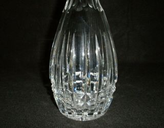 Rare Antique BACCARAT Crystal Glass Set of 3 Decanter w/ Deeply Cut Pattern 8