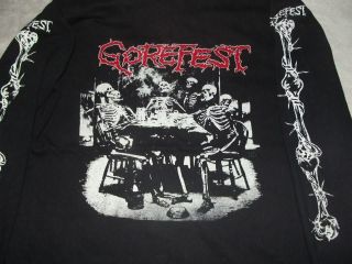 Gorefest Vintage L/s Shirt Entombed Bolt Thrower Asphyx Benediction Dismember