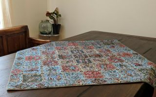 Colorful Patchwork Vintage Antique Persian Termeh Placemat Table Runner Cloth