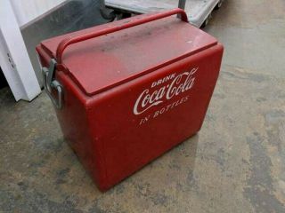 Vintage Coca Cola In Bottles Picnic Cooler