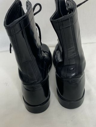 Vintage Corcoran Cap Toe Combat Boots Mens Black Leather Size 9.  5 D 4