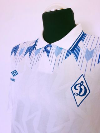 DYNAMO MOSCOW Vintage Umbro Home Football Shirt Jersey 1990/91 (L) 4
