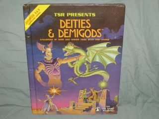 Ad&d 1st Edition Hardback - Deities & Demigods (vintage 1980 And Exc, )