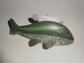 Wonderful Vintage Michigan Panfish Ice Spear Fishing Decoy / Unknown Maker