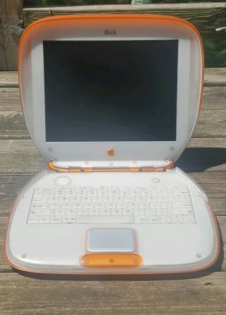 Vintage Apple Ibook G3 Clamshell Tangerine Orange 300mhz M2453,  Wifi