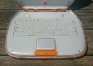 Vintage Apple iBook G3 Clamshell Tangerine Orange 300Mhz M2453,  WIFI 2