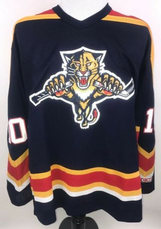 Florida Panthers Pavel Bure 10 Nhl Ice Hockey Jersey Vintage Rare Shirt Size Xl