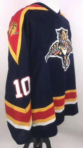 Florida Panthers Pavel Bure 10 NHL Ice Hockey Jersey Vintage Rare Shirt Size XL 4