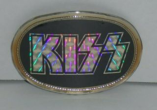 Kiss 1977 Vintage Aucoin Prism Logo Buckle - Frehley Criss Simmons Stanley