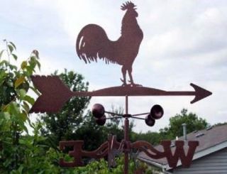 Rooster Weathervane - Chicken - Weather Vane - Vintage Look - W/ Choice Of Mount