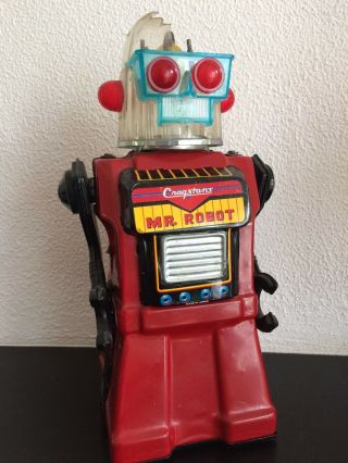 Vintage Tin Mr Robot Yonezawa Japan