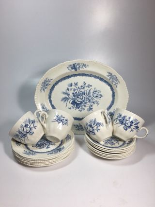 Wood And Sons Rosedale China 18 Piece Set Vintage England
