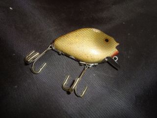 Vintage Heddon 740 Punkinseed Lure,  wood body is 2 - 1/2 