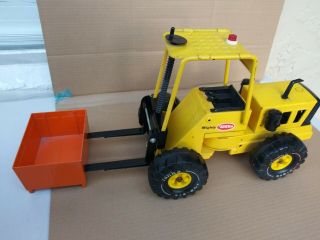 Vintage Mighty Tonka Loader Fork Lift Pressed Steel Toy Vehicle XMB 975 2