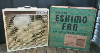 Vintage Metal 20 " Eskimo 3 Speed Breeze Fan Mcgraw Edison