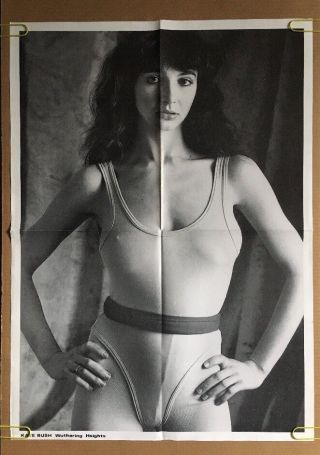 Kate Bush Wuthering Heights Vintage Poster Pin - Up Music Memorabilia 1970’s Uk