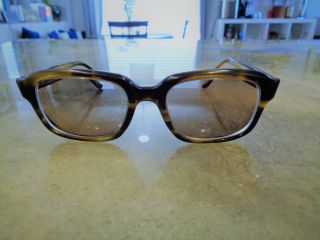 Vintage AO American Optical Ornate Eyeglasses Horn Rim Arnel Dean Glasses Rare 3