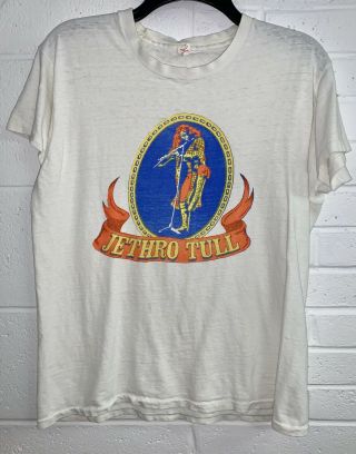 Vintage Jethro Tull Minstrel In The Gallery 1975 Concert Tour T - Shirt Small S