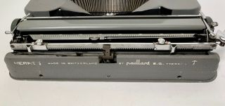 Vintage HERMES BABY Portable TYPEWRITER w/COVER - 1945 or 1955? By Paillard - 2